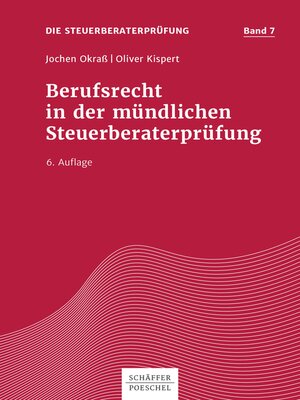 cover image of Berufsrecht in der mündlichen Steuerberaterprüfung